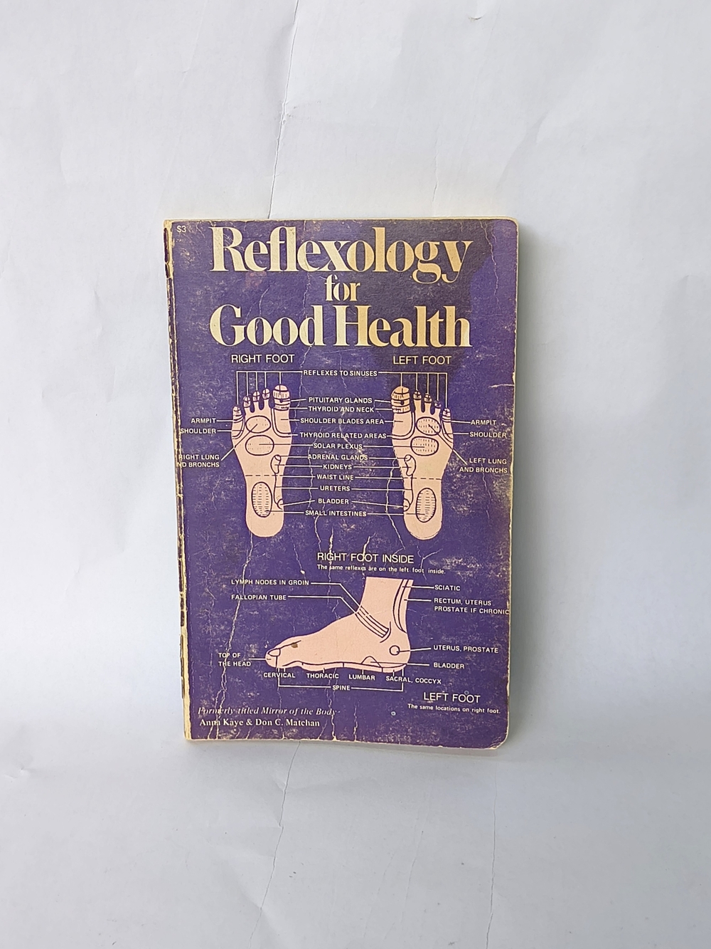 BOOK Reflexology for Good Health Paperback Vintage 1978 Anna Kay Don C Matchan